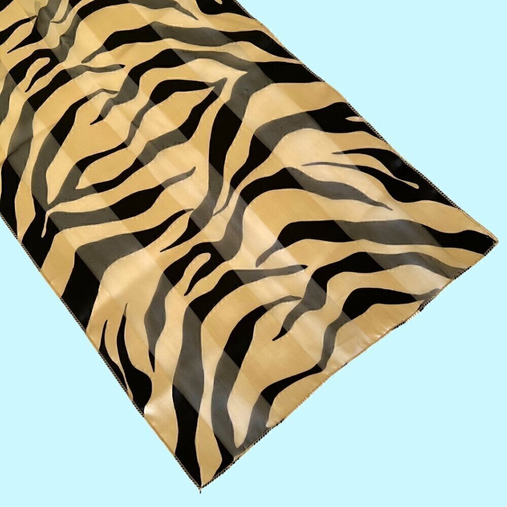 Abstract Zebra Print Hair & Neck Scarf - Picture 4 of 4